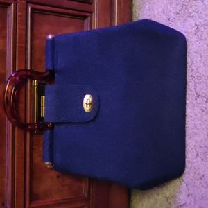 Vintage Navy handbag fits a Laptop/tablet